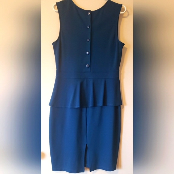 Peplum Dress Size 8 - Teal - Picture 2 of 2